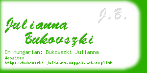 julianna bukovszki business card